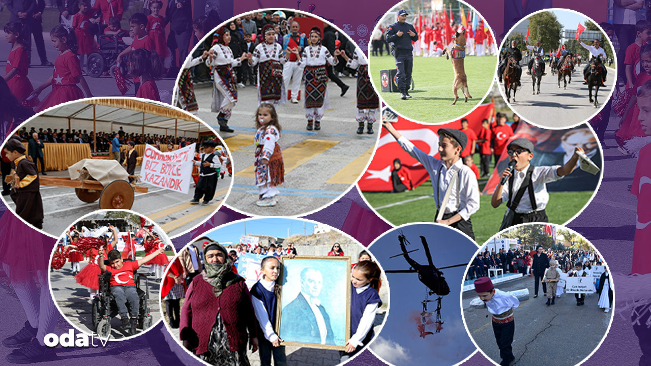 cumhuriyet coskusu renkli goruntuler bustu temizledi ataturke selam verdi 3QHCYK3F.jpg