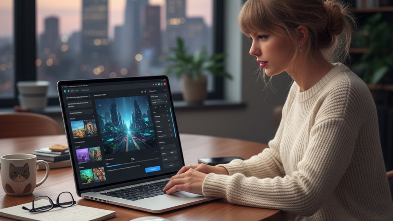 taylor swift sanatin sahipligini savunuyordu ama tanitim videolarinda yapay zek mi kullaniyor bwrVkXjL